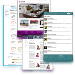 jewelry web designs show the flexibility of content display