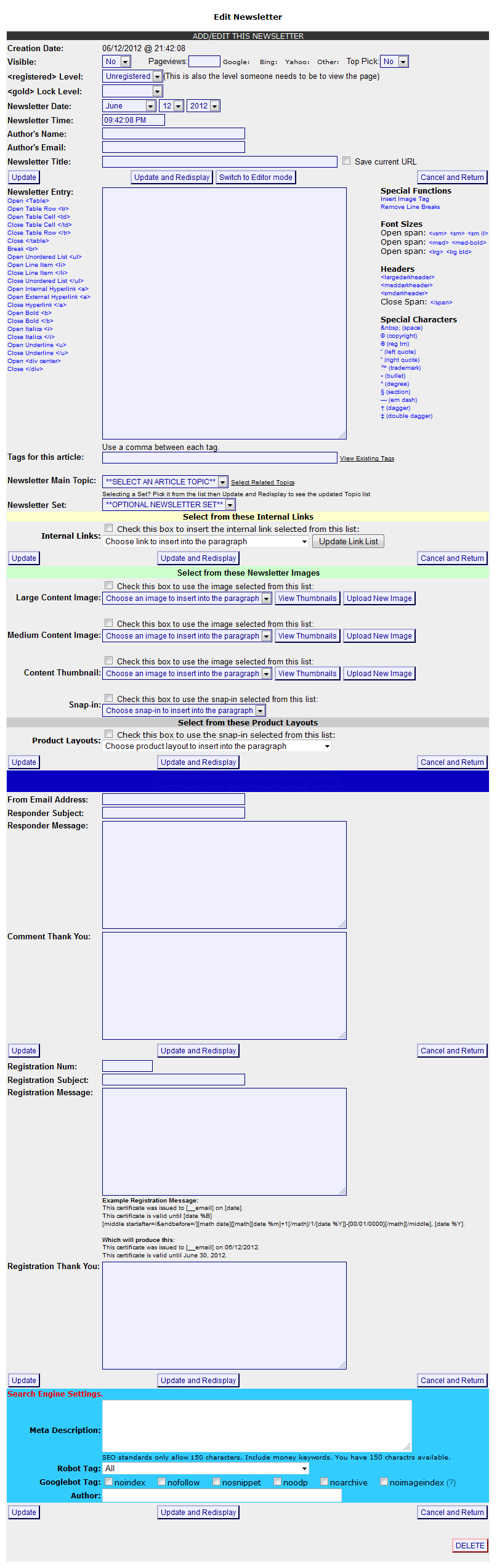 Newsletter Module